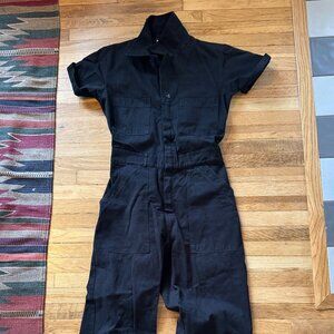 Short Sleeve Jumpsuit - Basic Black
